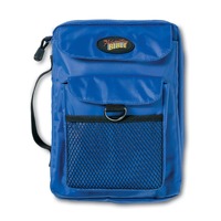 Bible Cover Adventure Bible Blue Nylon With Mesh Pocket