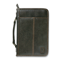 Bible Cover Extra Large: Aviator Leather-Look Brown