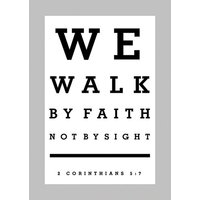 Large Poster We Walk By Faith