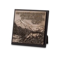 Plaque: Deer Long For You Moments of Faith (15cm X 15cm)
