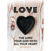 Large Poster - Love the lord your God with all your heart