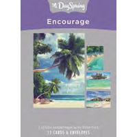 Boxed Cards Encourage: Beaches, Mixed Scripture Text