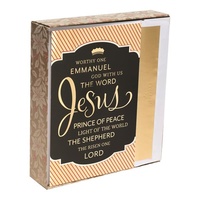 Christmas Premium Boxed Cards: Names Of Jesus Isaiah 9:6 KJV