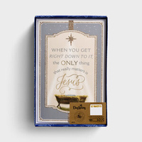 Christmas Premium Boxed Cards: Only Thing That Matters Is Jesus (John 17:3 NIV) 18 Cards & 18 foil-lined Envelopes