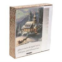 Christmas Boxed Cards: Thomas Kinkade Glory To God Luke 2:14 KJV