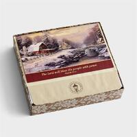 Christmas Boxed Cards: Thomas Kinkade the Lord Will Bless His People (Psalm 29:11 KJV)