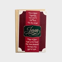 Christmas Boxed Cards: Names of Jesus, KJV (18 Cards & Envelopes)