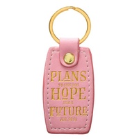 Floral Collection: Pink LuxLeather Keyring