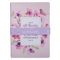 Floral Inspirations Medium Notebook Set - Philippians 4:13