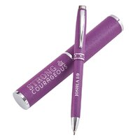 Purple Gift Pen – Strong & Courageous Joshua 1:9