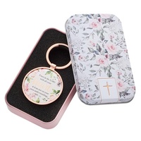 Trust in the Lord: Keyring with Tin