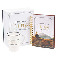 I Know the Plans Journal and Mug Boxed Gift Set