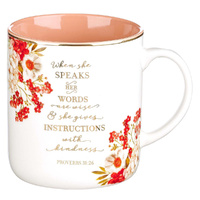 When She Speaks Ceramic Coffee Mug - Proverbs 31:26