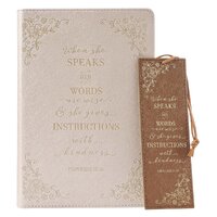 Journal & Bookmark Gift Set - When She Speaks