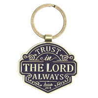 Keyring in Gift Tin - Trust in the LORD Always Isaiah