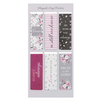 Magnetic Pagemarkers: Pink Roses (Set of 6)