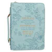 Plans to Prosper You Teal Faux Leather Fashion Bible Cover – Jeremiah 29:11