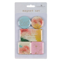 Watercolor Pastel Meadow Assorted Magnet Set