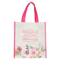 Bless You and Keep You Non-Woven Coated Tote Bag