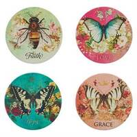 Ceramic Coaster Set: Secret Garden (4 Coaster)