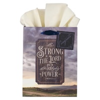 Strong in the Lord New Dawn Medium Gift Bag - Ephesians 6:10