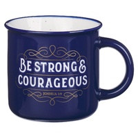Mug Navy Strong & Courageous Josh. 1:9