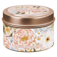 Scented Candle in a Tin: Strength and Dignity Grapefruit Grove - Proverbs 31:25