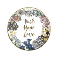 Tabletop Plaque Christian Verses: Faith, Hope, Love