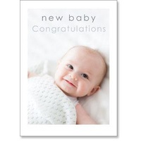 Congratulations On Your New Arrival - Smiling Baby Card