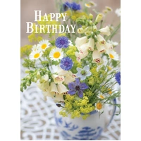Birthday Card - Summer Flower Jug