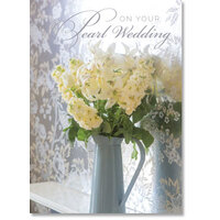 Congratulations On Your Pearl Wedding Anniversary - Card