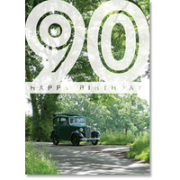 Green Austin Seven 90th Birthday Card