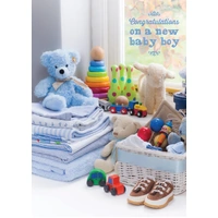 Baby Boy Card - Blue Nursery Toys