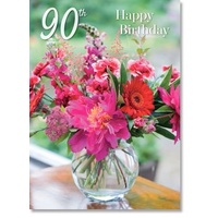 Happy 90th Birthday - Paeony Arrangement