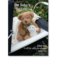 Dedication Card - Soft Toys In Pram
