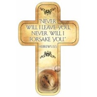 Cross Bookmark - Never Will I Leave You