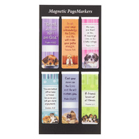 Magnetic Page Markers (Set of 6) Puppies and Dogs