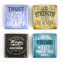 Finishing Strong Collection Inspirational Fridge Magnet Set