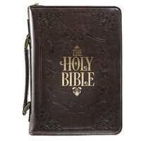 Bible Cover Holy Bible Brown Large Luxleather