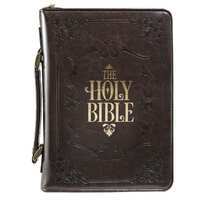 Bible Cover Holy Bible Brown Large Luxleather