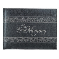 In Loving Memory Charcoal Guest Book