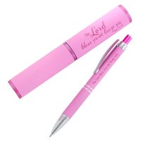 Pen in Case Pink Numbers 6:24