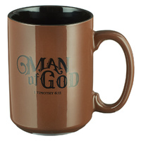 Ceramic Mug: Man Of God Brown