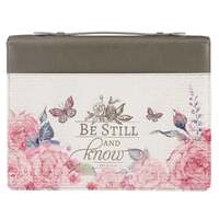 Faux Leather Bible Cover - Be Still And Know