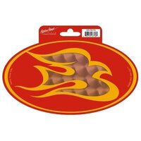 Auto Sticker: Flame Dove Red