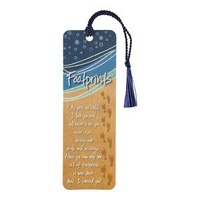 Bookmark with Tassel - Footprints