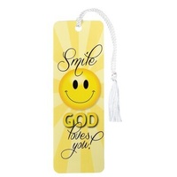 Bookmark with Tassel: Smile God Loves You