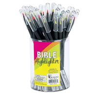 Pencil Bible Highlighter with Clear Cap: Assorted Colours