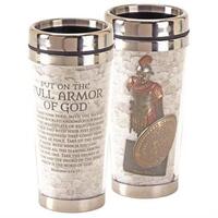 Stainless Steel/Plastic Travel Mug: Armour of God