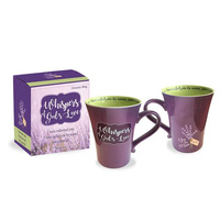 Whispers of God's Love: Ceramic Mug Purple/Green